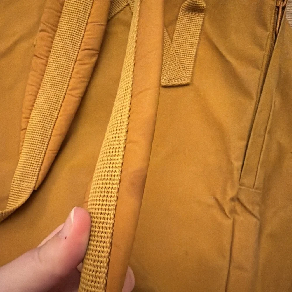 Yellow Fjällräven Kånken Backpack Yellow Brown Handles Utility